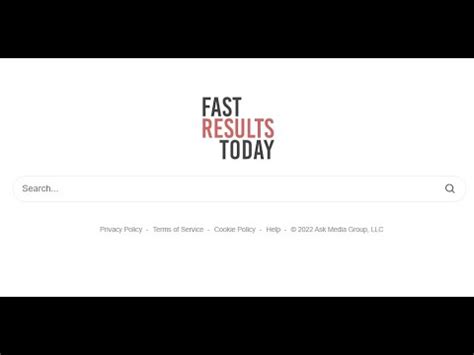 Fastresultstoday.com Redirect .